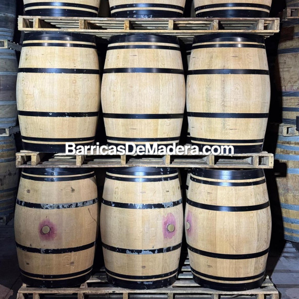 Barricas usadas 225 litros - Decoración Aros Negros